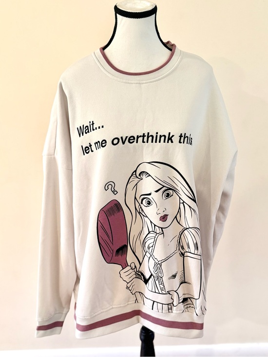 Disney Tops - Disney Repunzal Crewneck"Wait... let me overthink this" - size 1X